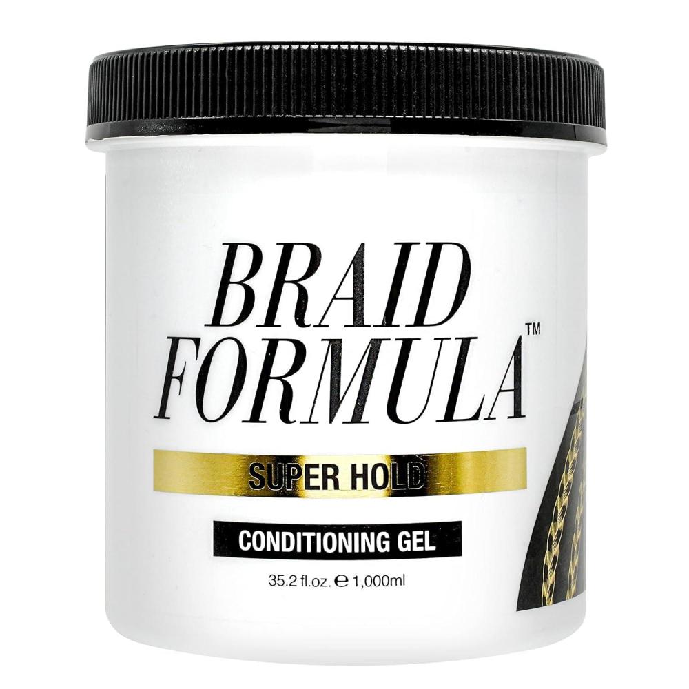 imageEBIN NEW YORK Braid Formula Conditioning Gel Super Hold 635 Oz  Great for Braiding Twisting Edges No Residue No Flaking Strong Hold High Shine Smoothing with Clean No Buildup352 Fl Oz Pack of 1