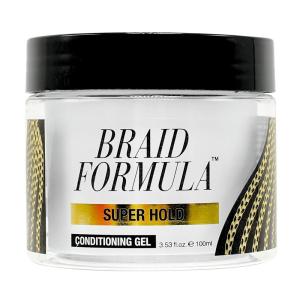 EBIN NEW YORK Braid Formula Conditioning Gel, Super Hold, 6.35 Oz | Great for Braiding, Twisting, Edges, No Residue, No Flaking, Strong Hold, High Shine, Smoothing with Clean, No Build-up(3.53 Fl Oz (Pack of 1))