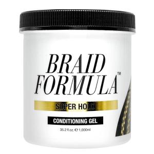 EBIN NEW YORK Braid Formula Conditioning Gel, Super Hold, 6.35 Oz | Great for Braiding, Twisting, Edges, No Residue, No Flaking, Strong Hold, High Shine, Smoothing with Clean, No Build-up(35.2 Fl Oz (Pack of 1))