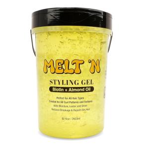 EBIN NEW YORK Melt’n Styling Gel Eucalyptus Oil and Vitamin E 16oz – Strong Hold Styling, Hydrates and Moisturize, Gives High Shine and Refreshing and Cooling Sensation, No Frizz or Brekage(82 Fl Oz (Pack of 1))