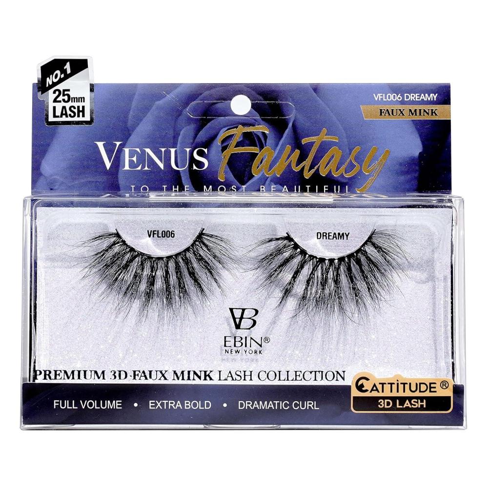 imageCATTITUDE 3D LASHES Venus Fantasy  25mm Faux Mink Lashes  Full volume  Extra bold  Dramatic curl  WANDERLUSTDREAMY