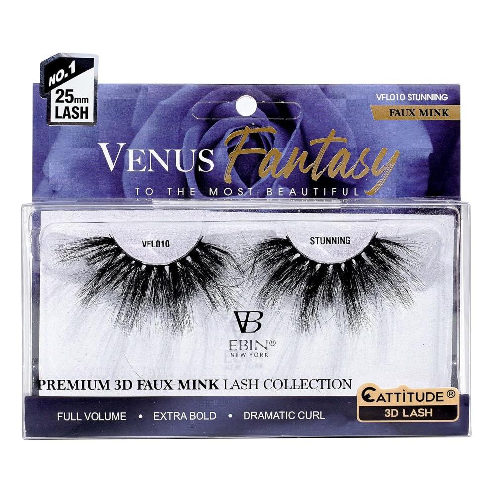 imageCATTITUDE 3D LASHES Venus Fantasy  25mm Faux Mink Lashes  Full volume  Extra bold  Dramatic curl  WANDERLUSTSTUNNING