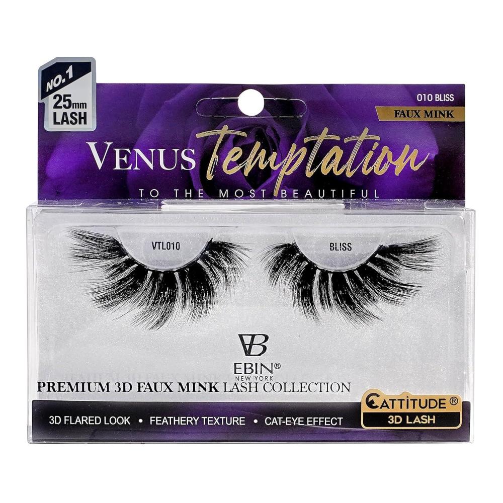 imageCATTITUDE 3D LASHES Venus Temptation  25mm wing style  Faux Mink Lashes  3D flared look  Feathery texture  Cateye effect  ZESTBLISS