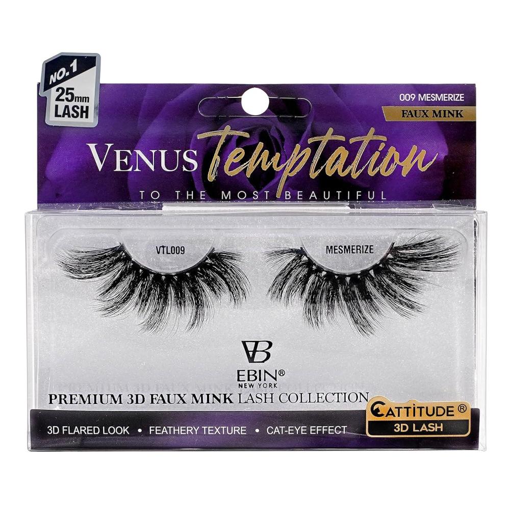 imageCATTITUDE 3D LASHES Venus Temptation  25mm wing style  Faux Mink Lashes  3D flared look  Feathery texture  Cateye effect  ZESTMESMERIZE