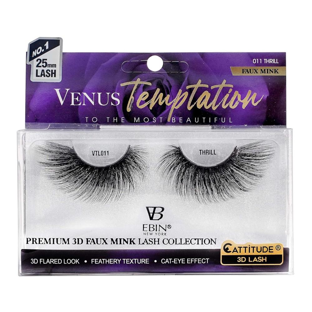 imageCATTITUDE 3D LASHES Venus Temptation  25mm wing style  Faux Mink Lashes  3D flared look  Feathery texture  Cateye effect  ZESTTHRILL