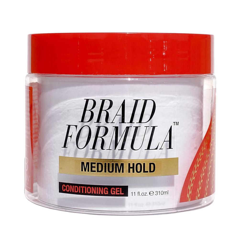 imageEBIN NEW YORK Braid Formula Conditioning Gel Medium Hold 635oz  Great for Braiding Twisting Edges No Residue No Flaking Strong Hold High Shine Smoothing with Clean ampamp Aloe Vera Scent11 Fl Oz Pack of 1