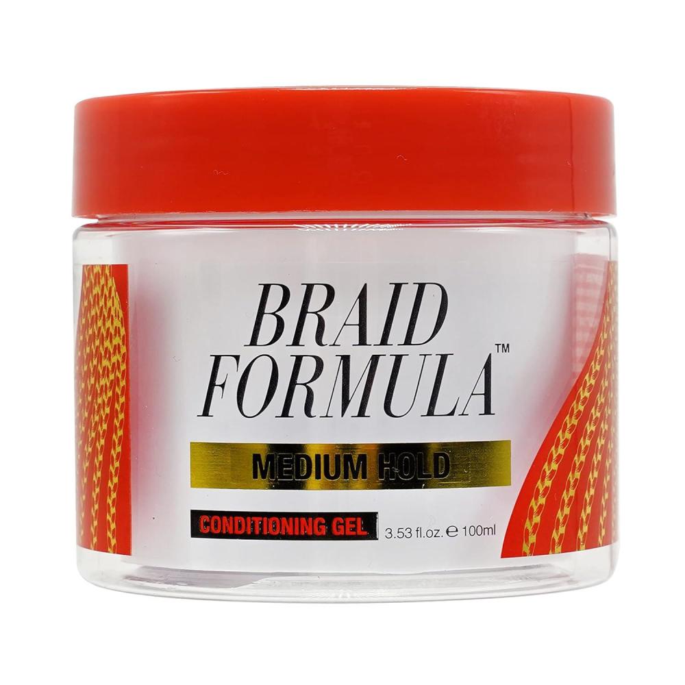 imageEBIN NEW YORK Braid Formula Conditioning Gel Medium Hold 635oz  Great for Braiding Twisting Edges No Residue No Flaking Strong Hold High Shine Smoothing with Clean ampamp Aloe Vera Scent353 Fl Oz Pack of 1