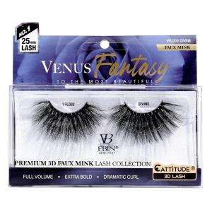 CATTITUDE 3D LASHES Venus Fantasy | 25mm Faux Mink Lashes | Full volume | Extra bold | Dramatic curl – WANDERLUST(DIVINE)