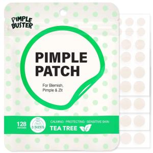 Pimple Patches for Face Original- Hydrocolloid Acne Patches for Blemishes & Breakouts and Absorbing Zits, Recover the Spot Quickly, Cover Spot from Dirt, Invisible Finished(Tea Tree)