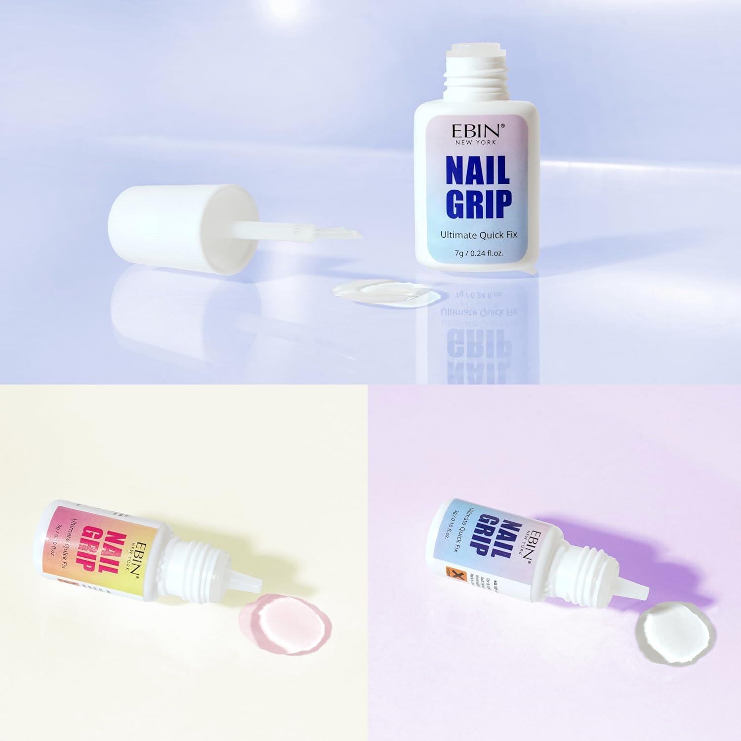 imageNail Grip Clear Drop Quick Dry Lasting Hold Perfect for PressOn Acrylic Nail Tips ampamp Rhinestone Gems Low Odor WaterResistant Easy ApplicatorClear Drop