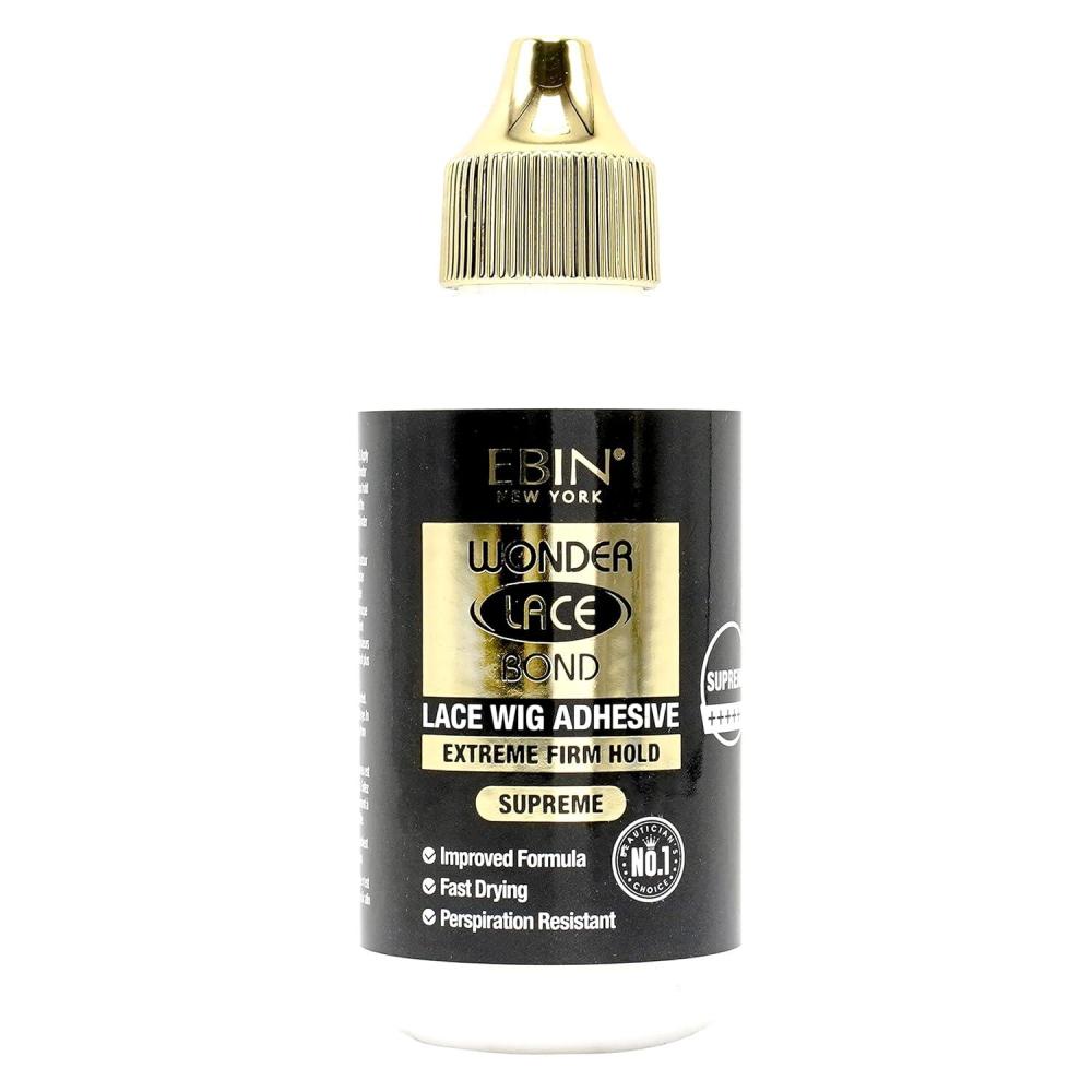 imageEBIN NEW YORK Wonder Lace Wig Adhesive Sports Edition 115oz  Invisible Wig Glue  Rosemary Mint Formula  Water ampamp OilResistant  NonToxic  Supreme Hold304 Fl Oz Pack of 1