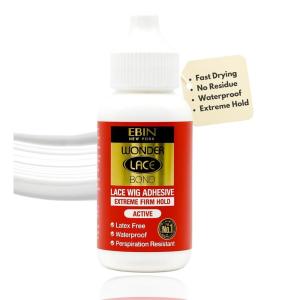 EBIN NEW YORK Wonder Lace Wig Adhesive Sports Edition 1.15oz | Invisible Wig Glue | Rosemary Mint Formula | Water & Oil-Resistant | Non-Toxic | Supreme Hold(1.18 Ounce (Pack of 1))