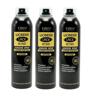 EBIN NEW YORK Wonder Lace Wig Adhesive Sports Edition 1.15oz | Invisible Wig Glue | Rosemary Mint Formula | Water & Oil-Resistant | Non-Toxic | Supreme Hold(420 ml (Pack of 3))