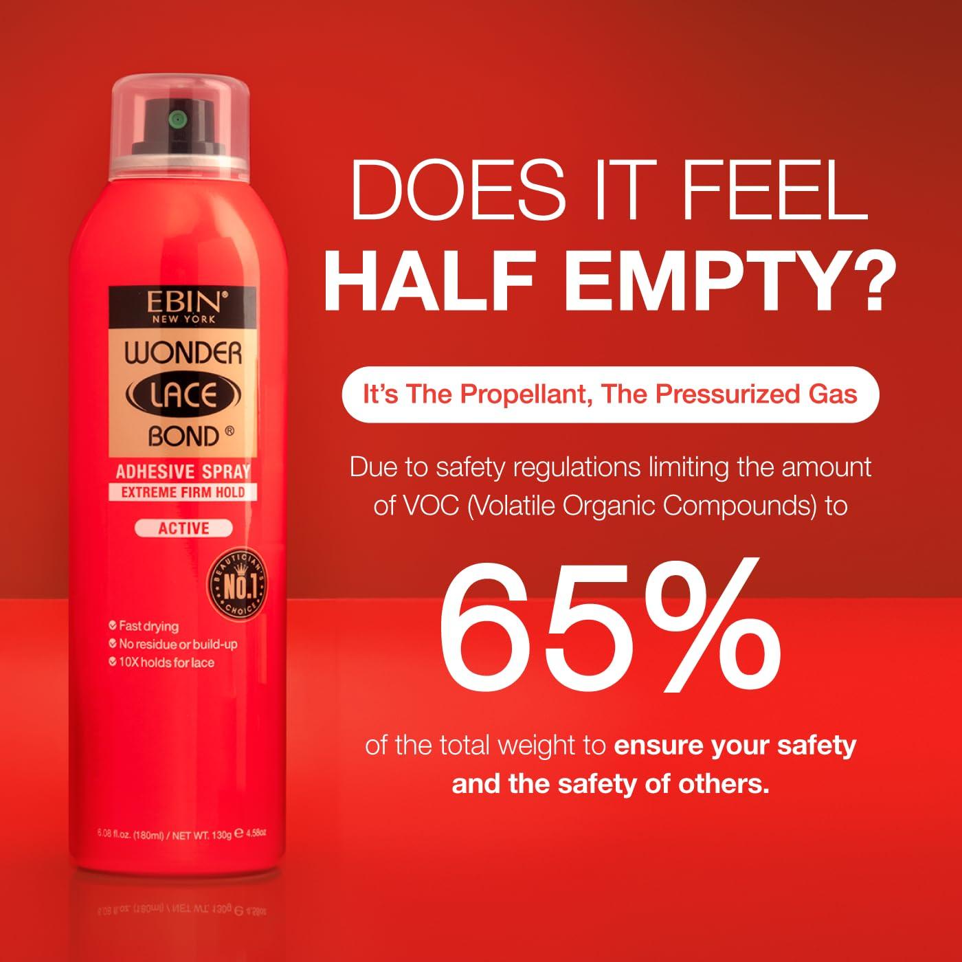 imageEBIN NEW YORK Wonder Lace Bond Adhesive Spray Extreme Firm Hold 142oz 400mlActive