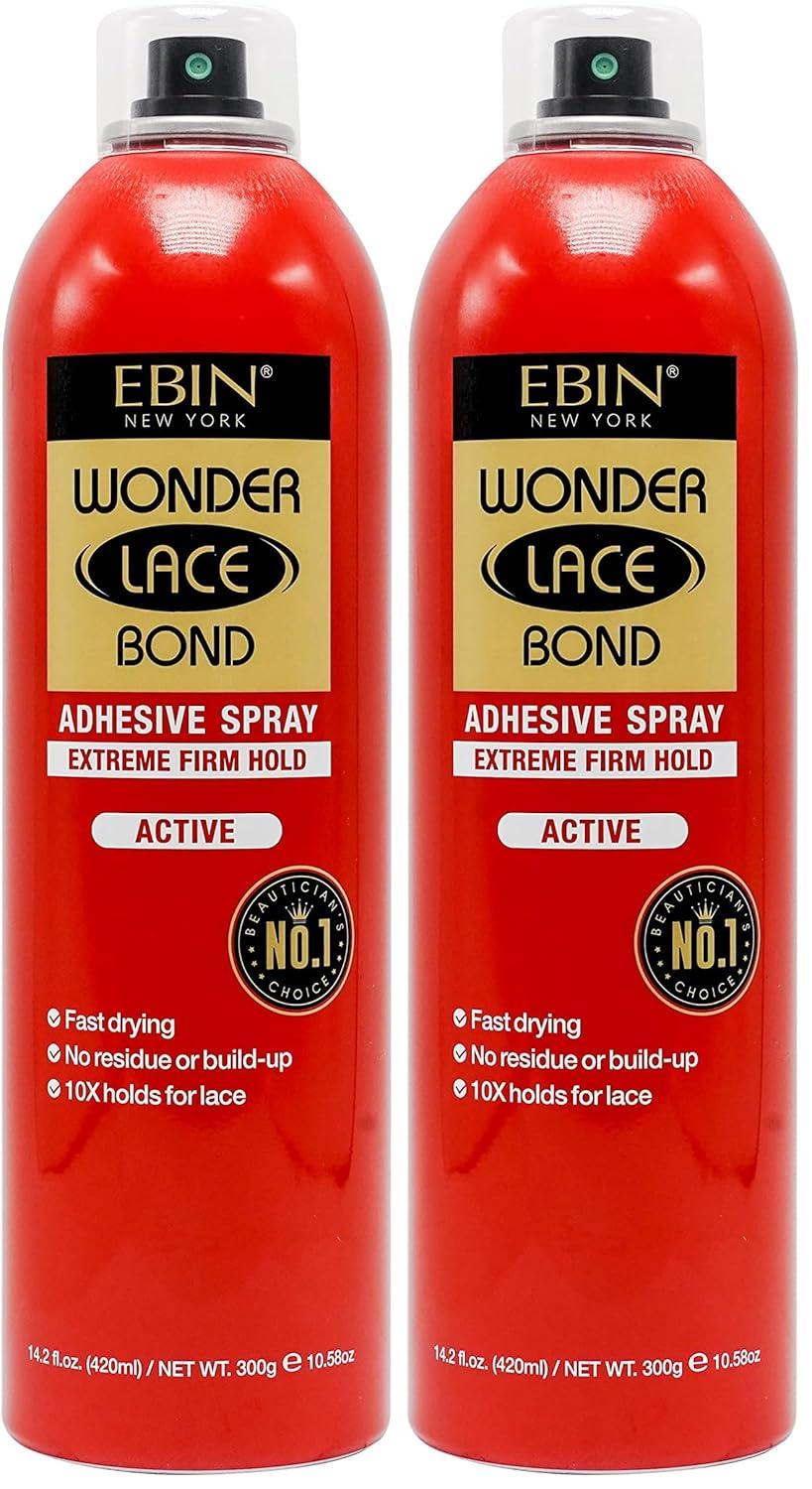 imageEBIN NEW YORK Wonder Lace Bond Adhesive Spray Extreme Firm Hold 142oz 400mlActive
