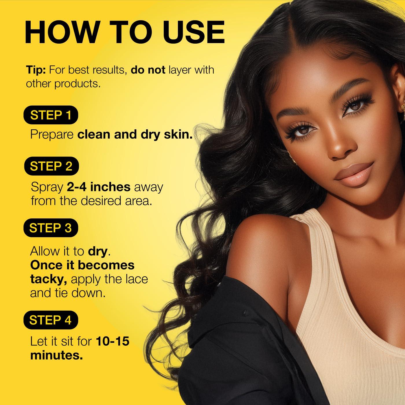 imageEBIN NEW YORK Wonder Lace Bond Adhesive Spray Extreme Firm Hold 142oz 400mlOriginal