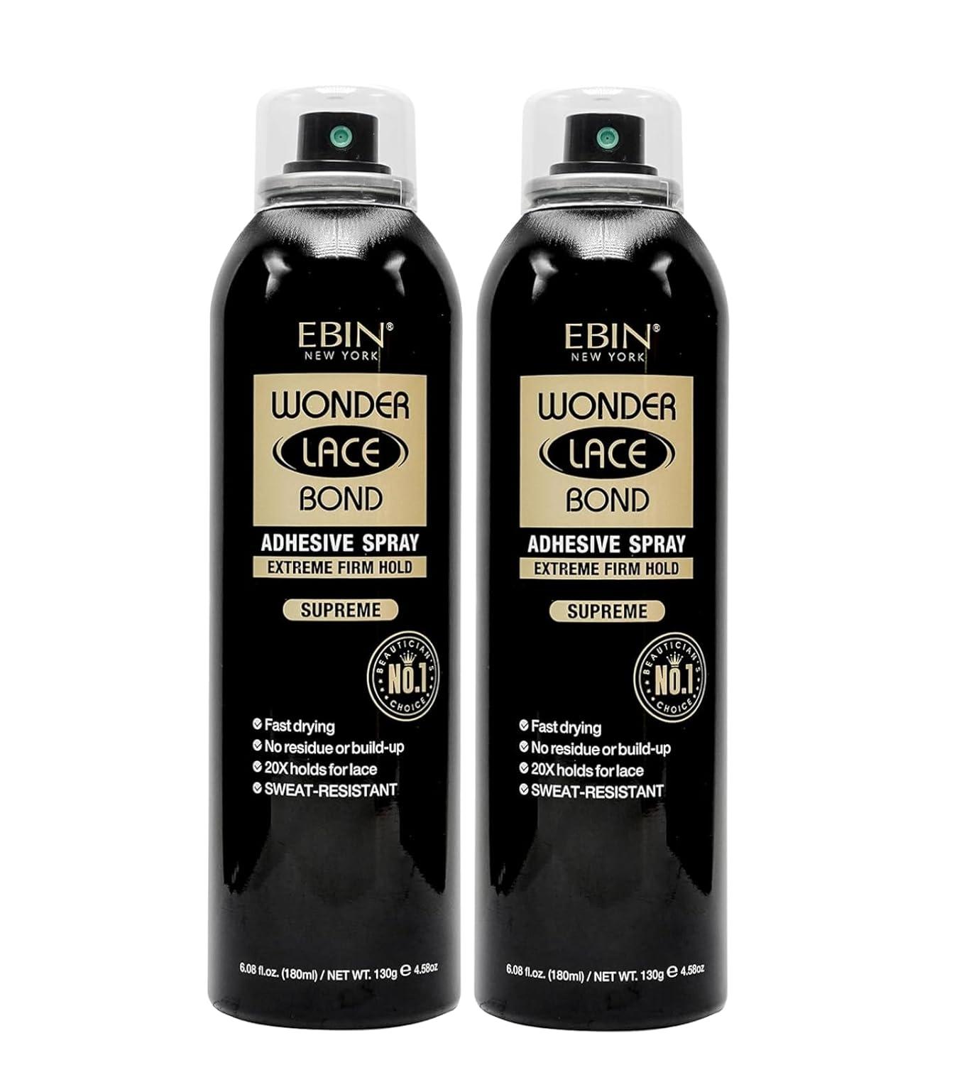 imageEBIN NEW YORK Wonder Lace Bond Adhesive Spray Extreme Firm Hold 142oz 400mlSupreme