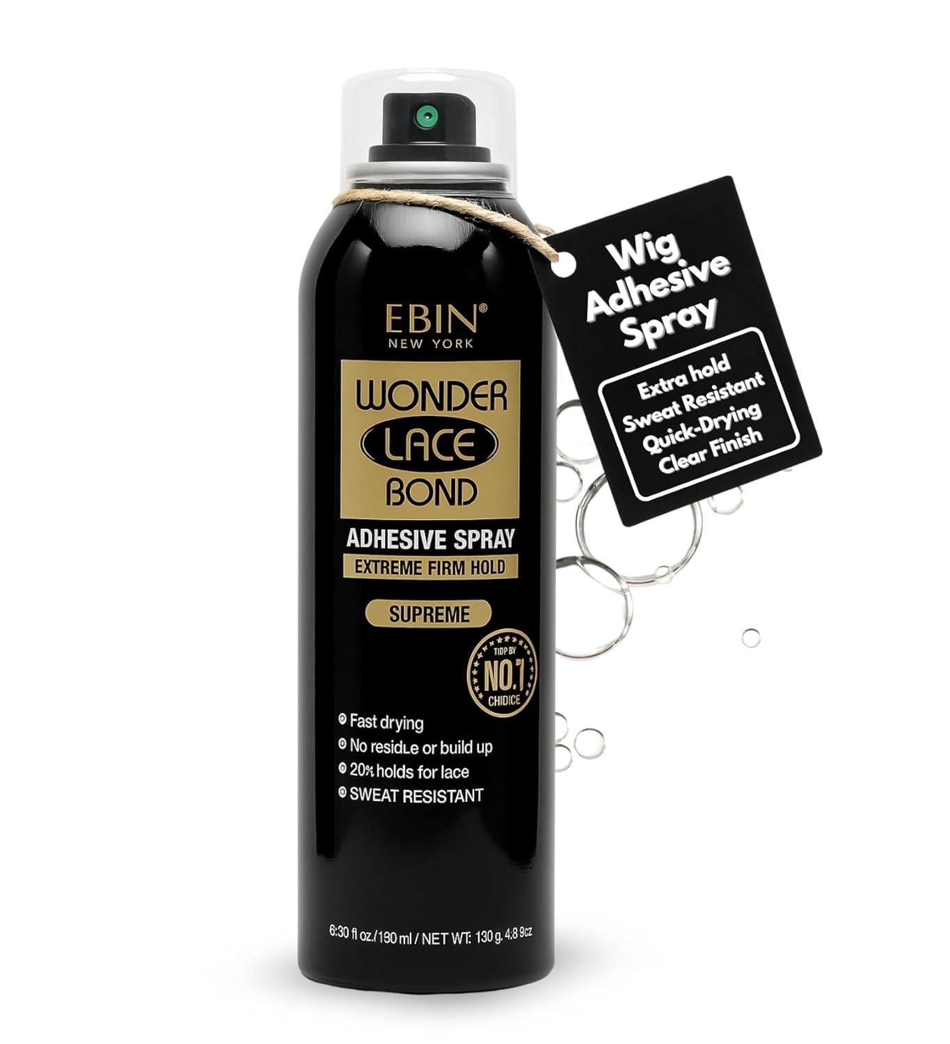imageEBIN NEW YORK Wonder Lace Bond Adhesive Spray Extreme Firm Hold 142oz 400mlSupreme