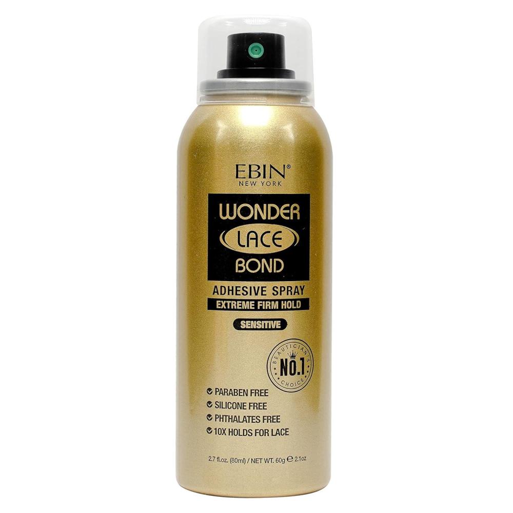 image:imageEBIN NEW YORK Wonder Lace Bond Adhesive Spray Sensitive  Extreme Firm Hold 142 fl oz 420mL Sensitive Use Fast DryingNo Residue No Buildup Powerful Hold AllDay Hold Easy Daily Wig InstallSensitive