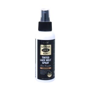 EBIN NEW YORK Wonder Lace Bond Tinted Lace Melt Pump Spray – Medium Brown | No Residue, Even Spray, Matching Skin Tone for Natural Look, 3.38oz /100ml(MEDIUM BROWN)