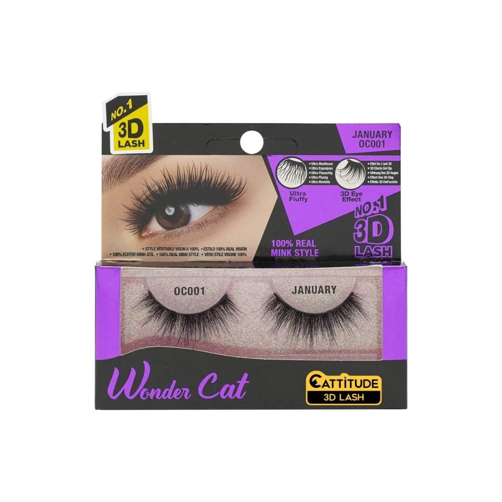 image:imageEBIN NEW YORK Cattitude 3D Lash Doll Cat  Genevieve 3D Lash Look Long Voluminous Wispy Hair Lightweight Comfortable Wear ReusableWonder Cat  January