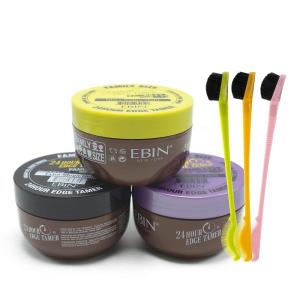 EBIN NEW YORK 24 Hour Edge Tamer Kit (2.7oz/ 80ml, Extreme Hard) No Flaking, No White Residue, Shine and Smooth texture with edge hair styling(0.9 Fl Oz (Pack of 3))