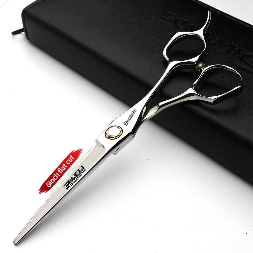 image6Coiffure modelage Studio Ciseaux Coiffeur Ciseaux professionnels Japon 440 C Acier outils de ciseaux de coiffure ciseaux effiler6 pouces 2 picesA6 Inches 4 Pieces