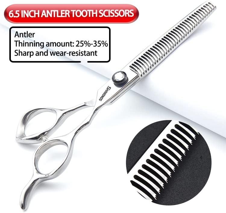 image6Coiffure modelage Studio Ciseaux Coiffeur Ciseaux professionnels Japon 440 C Acier outils de ciseaux de coiffure ciseaux effiler6 pouces 2 picesA6 5 Pouces 3 Picesa