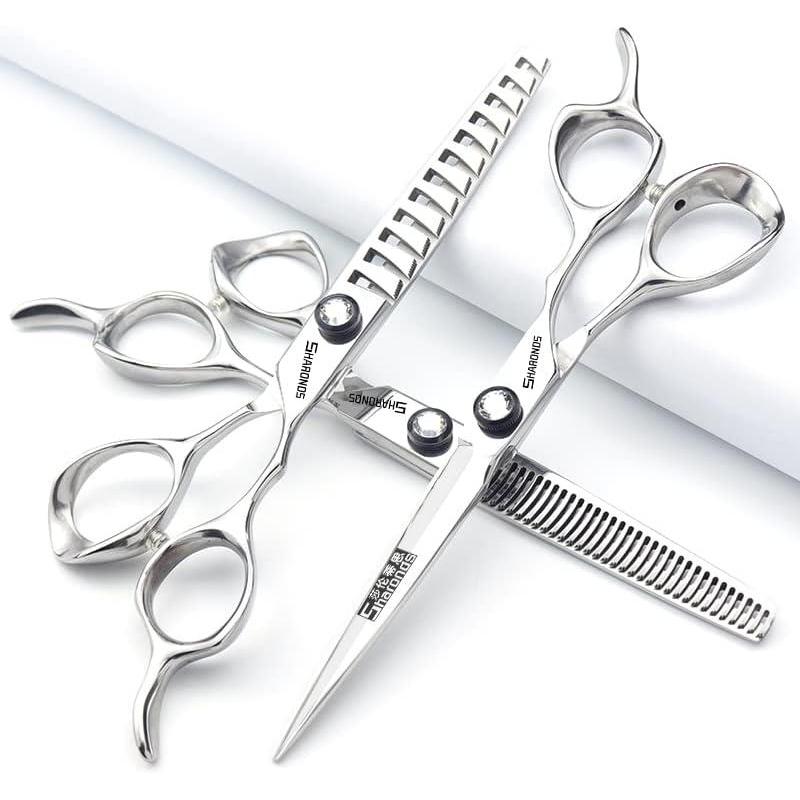 image6Coiffure modelage Studio Ciseaux Coiffeur Ciseaux professionnels Japon 440 C Acier outils de ciseaux de coiffure ciseaux effiler6 pouces 2 picesA6 5 Pouces 3 Picesa
