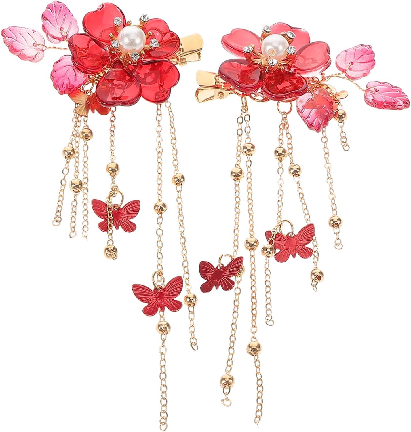 imageminkissy Pinces Cheveux Vintage Style Ancien Fleur Avec Longs Accessoires Coiffure Pour Mariage Fte Bal 47 Pouces