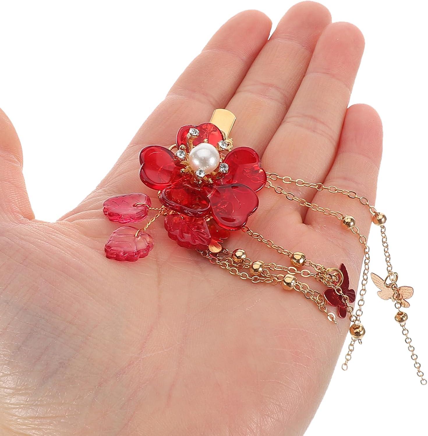 imageminkissy Pinces Cheveux Vintage Style Ancien Fleur Avec Longs Accessoires Coiffure Pour Mariage Fte Bal 47 Pouces