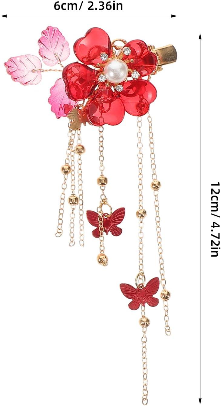 imageminkissy Pinces Cheveux Vintage Style Ancien Fleur Avec Longs Accessoires Coiffure Pour Mariage Fte Bal 47 Pouces