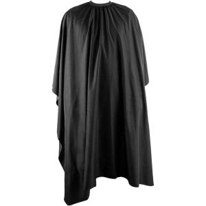 ECENCE Cap professionnelle de coiffure avec fermeture à crochet Noir, 150x120cm, pour femmes, hommes, enfants, cape de coupe, étanche, taille universelle