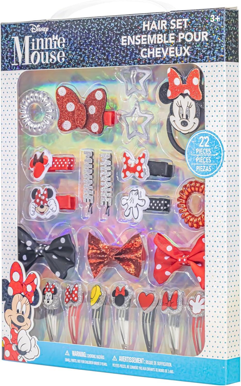 imageDisney Minnie Mouse Coffret Cadeau daccessoires pour Cheveux pour Filles Townley pour Filles de 3 Ans et Plus Comprend 22 pices Un nud pour Cheveux des pingles Cheveux et Plus Encore