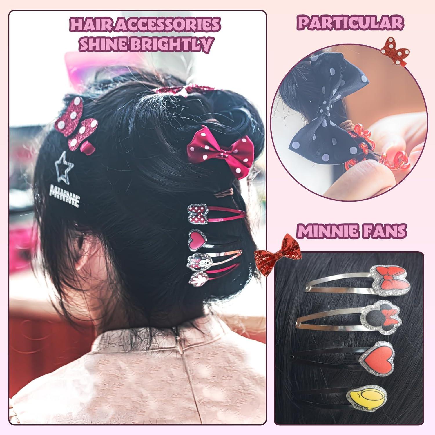 imageDisney Minnie Mouse Coffret Cadeau daccessoires pour Cheveux pour Filles Townley pour Filles de 3 Ans et Plus Comprend 22 pices Un nud pour Cheveux des pingles Cheveux et Plus Encore