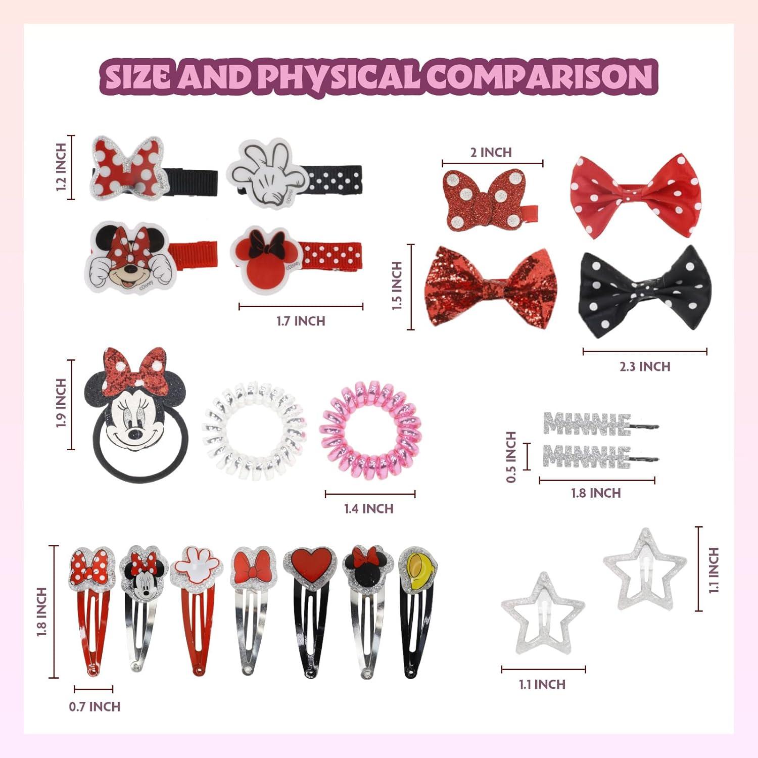 imageDisney Minnie Mouse Coffret Cadeau daccessoires pour Cheveux pour Filles Townley pour Filles de 3 Ans et Plus Comprend 22 pices Un nud pour Cheveux des pingles Cheveux et Plus Encore