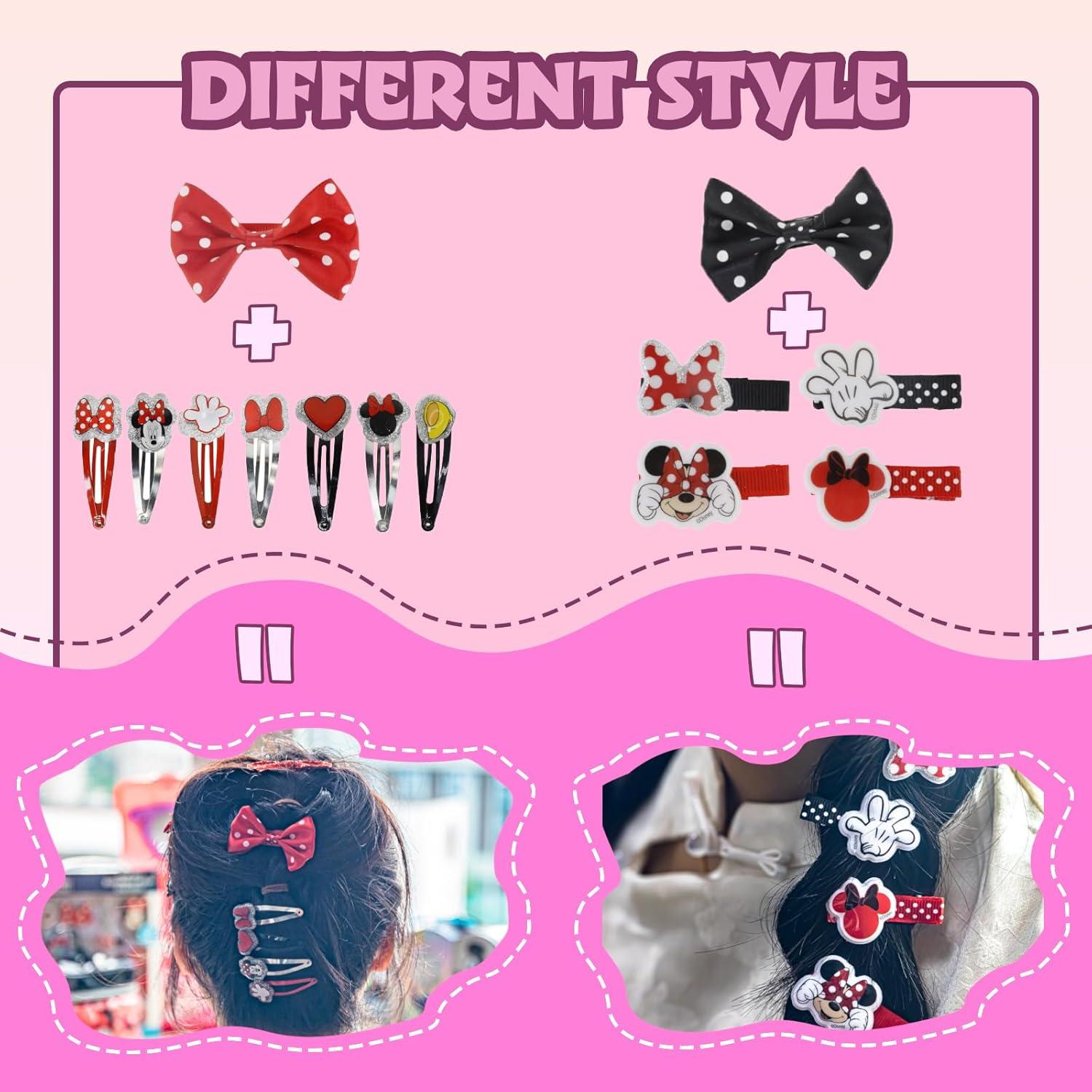 imageDisney Minnie Mouse Coffret Cadeau daccessoires pour Cheveux pour Filles Townley pour Filles de 3 Ans et Plus Comprend 22 pices Un nud pour Cheveux des pingles Cheveux et Plus Encore