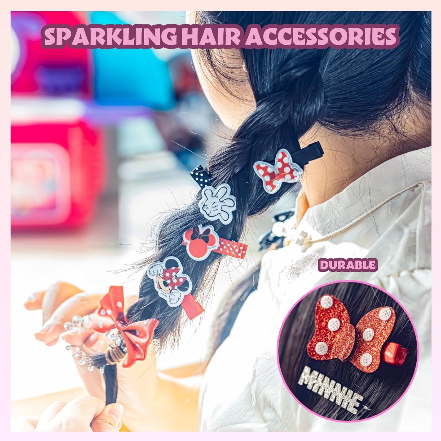 imageDisney Minnie Mouse Coffret Cadeau daccessoires pour Cheveux pour Filles Townley pour Filles de 3 Ans et Plus Comprend 22 pices Un nud pour Cheveux des pingles Cheveux et Plus Encore