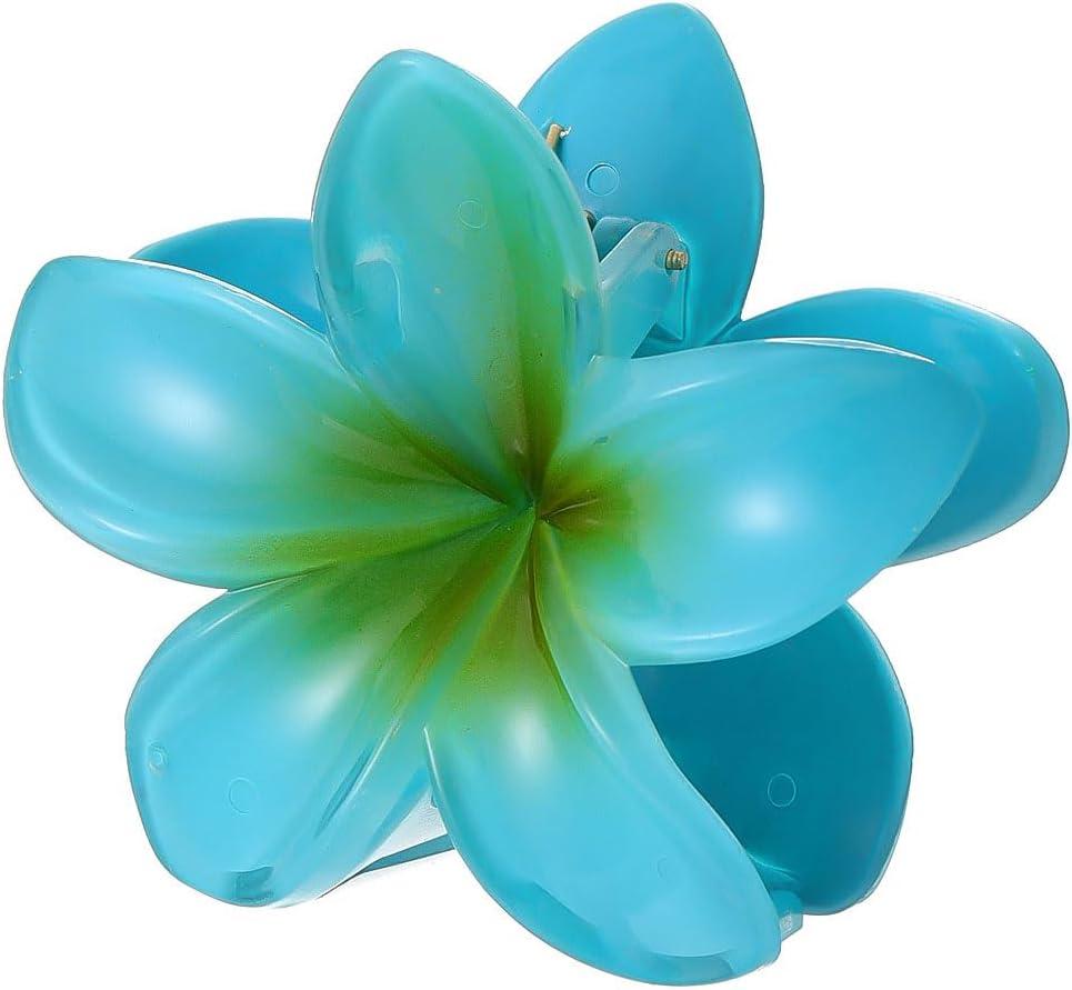 imageLot de 12 Pinces Cheveux en Forme de Fleur BetterJonny Grandes Pince a Cheveux Fleur Hawaenne Accessoires de Cheveux Accessoires de Coiffure Mignonnes pour Femmes Filles 8cm