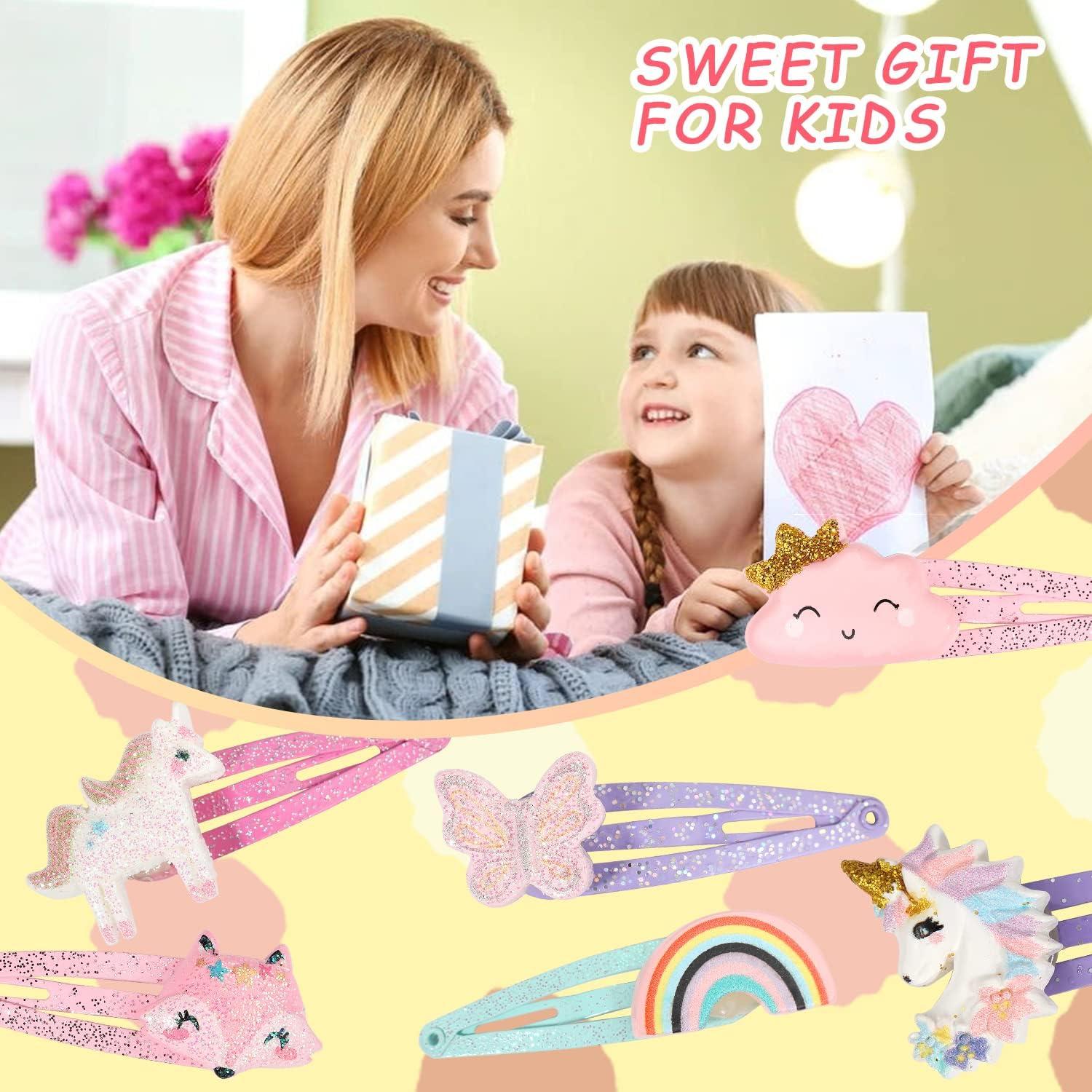 imagePinkSheep Barrettes cheveux licorne 6 paires12 packs dpingles cheveux arcenciel en forme de nuage pinces cheveux mignonnes pour bbs filles ados et enfantsprincesse
