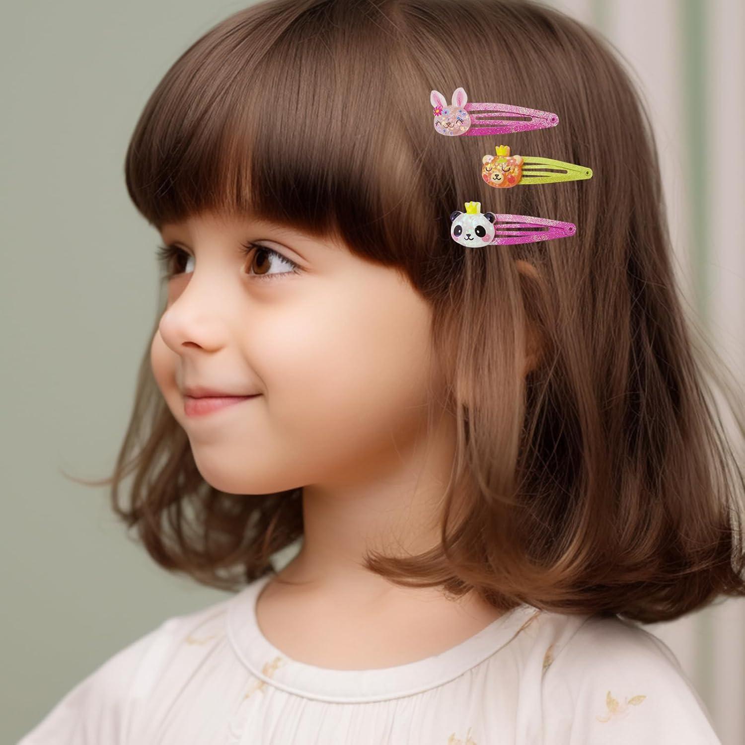 imagePinkSheep Barrettes cheveux licorne 6 paires12 packs dpingles cheveux arcenciel en forme de nuage pinces cheveux mignonnes pour bbs filles ados et enfantsStyle B