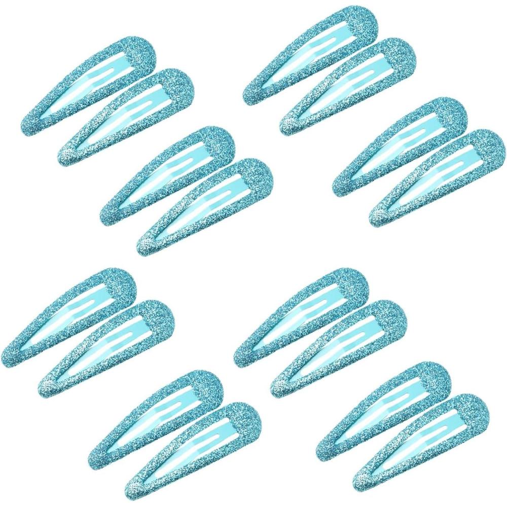 image16 Pcs Briller Clips Pression pour Cheveux Clips Cheveux en Mtal Color Paillettes Clips Cheveux Barrettes Accessoires de CoiffureBleu16