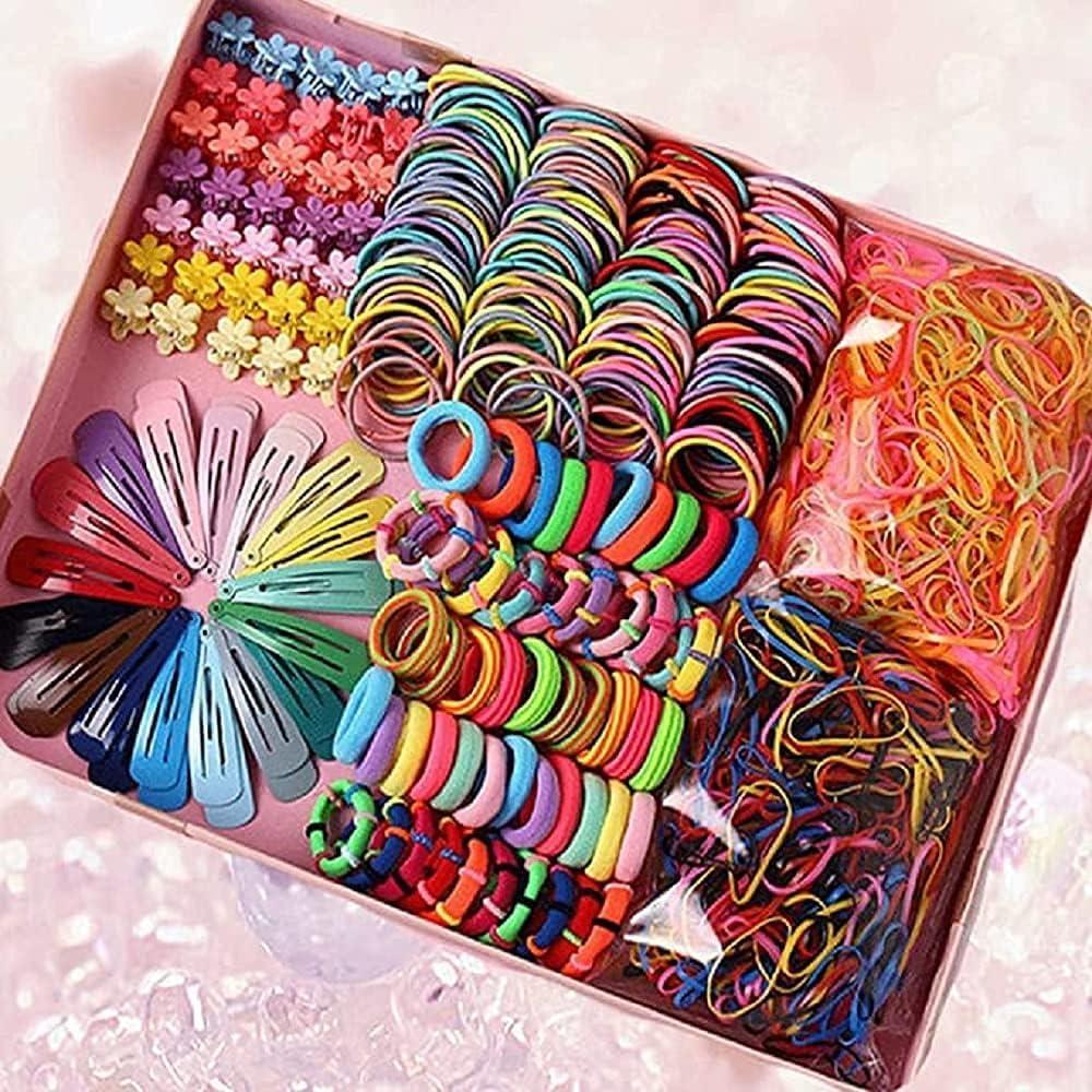 image780 pices varit daccessoires pour cheveux pinces queue de cheval pour les filles coiffures pour toutpetits Multicolore