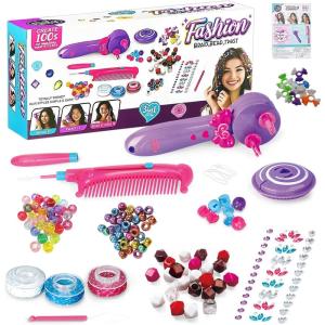 Machine à Tresser les Cheveux Fille, Kit de Coiffure DIY avec 3 Styles de Tressage, Tresseur Automatique de Cheveux Idéal Comme Cadeau pour les Filles