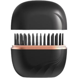 Mini Brosse Lisseuse Sans Fil,Outil De Coiffure Portable – Brosse À Lisser À Chauffage Rapide,pour Filles Dames Voyageurs Professionnels Occupés Salon Vacances Utilisation Quotidienne(Noir)