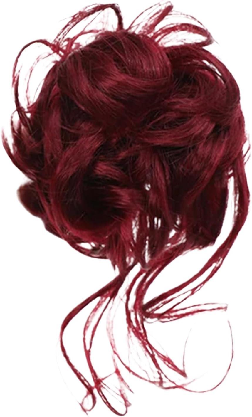 imageAccessoires Capillaires Pour s Postiche Boucle Clip Griffe Coiffure Accessoire Volume Queue De Cheval Fille Femme FianceRouge