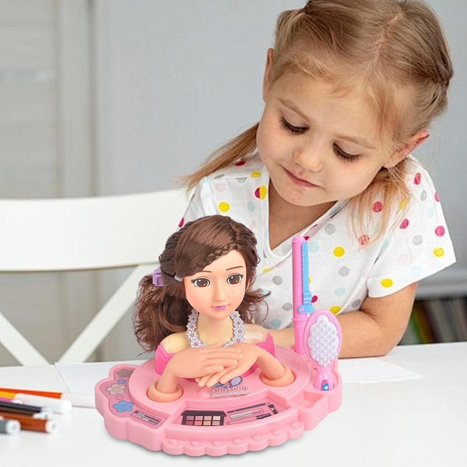 imageTte Coiffer Enfant Modle De Poupe Coiffure Et Maquillage Tte Coiffer Et Maquiller Accessoires Jouet Coiffure Fille pour Ds 3 Ans2