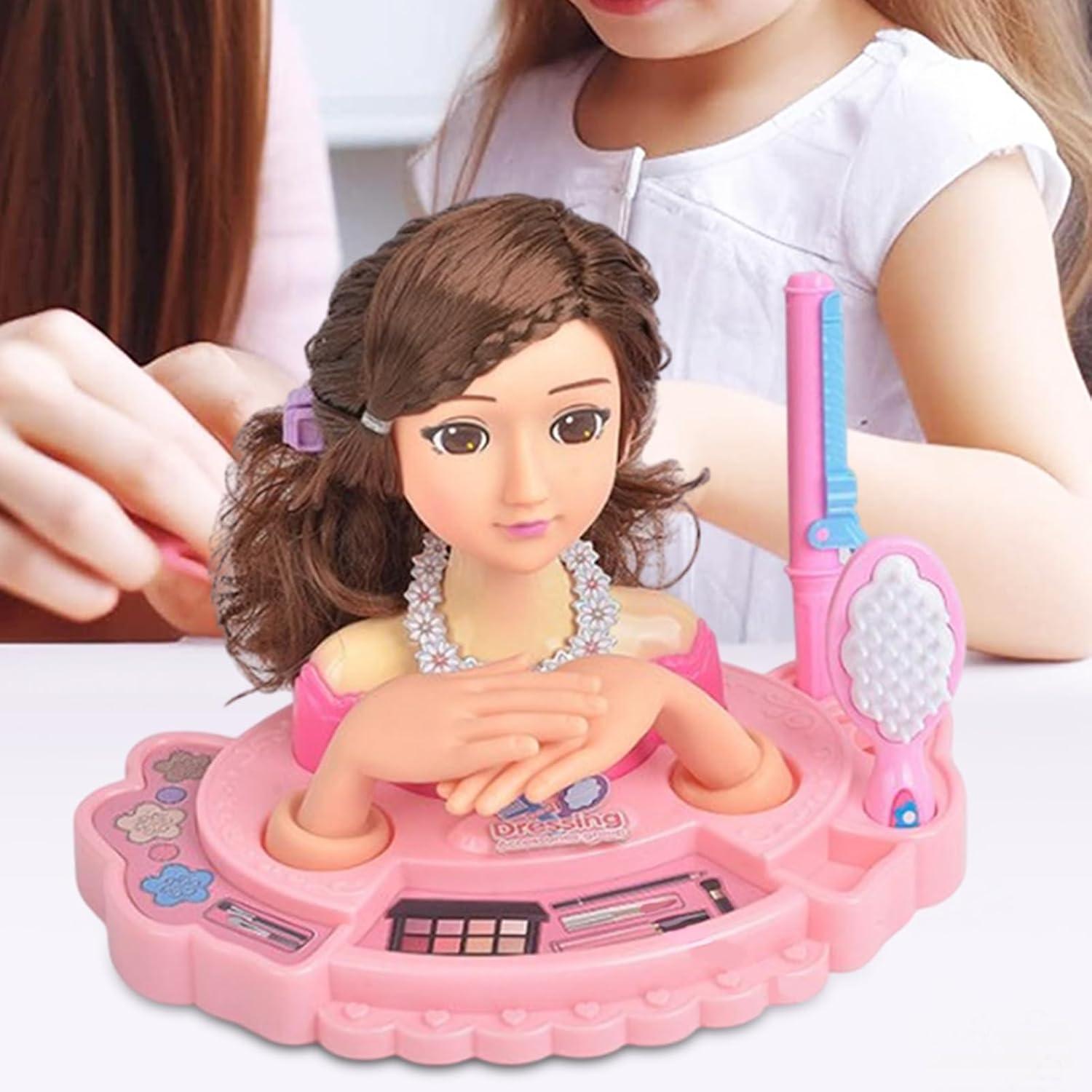 imageTte Coiffer Enfant Modle De Poupe Coiffure Et Maquillage Tte Coiffer Et Maquiller Accessoires Jouet Coiffure Fille pour Ds 3 Ans2