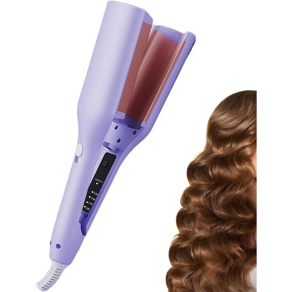 imageFer Boucler Cheveux LongsAppareil Coiffant Ions Ngatifs Portable Outil Coiffure AntiBrlures pour lves Femmes Vacances Maison Coiffeuse Mode Enthousiastes Filles MarieViolet