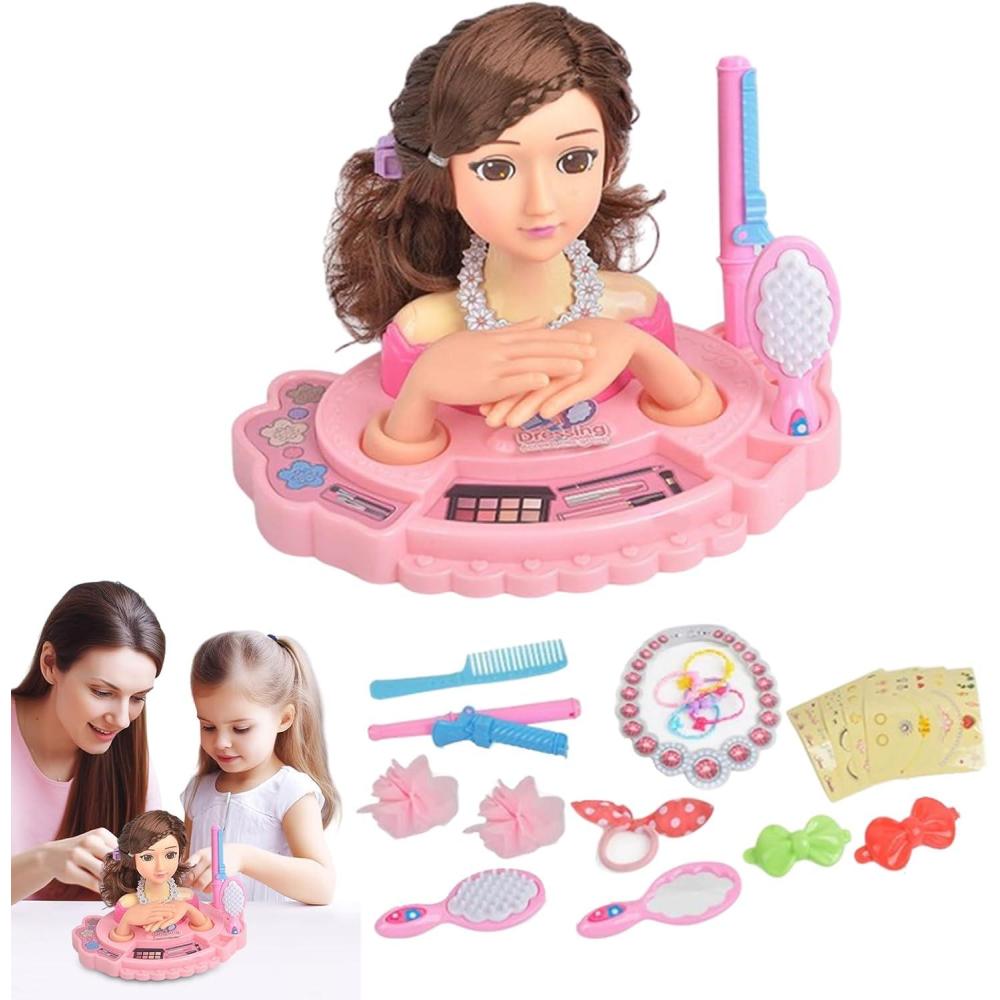 imageTte Coiffer Enfant Modle De Poupe Coiffure Et Maquillage Tte Coiffer Et Maquiller Accessoires Jouet Coiffure Fille pour Ds 3 Ans2